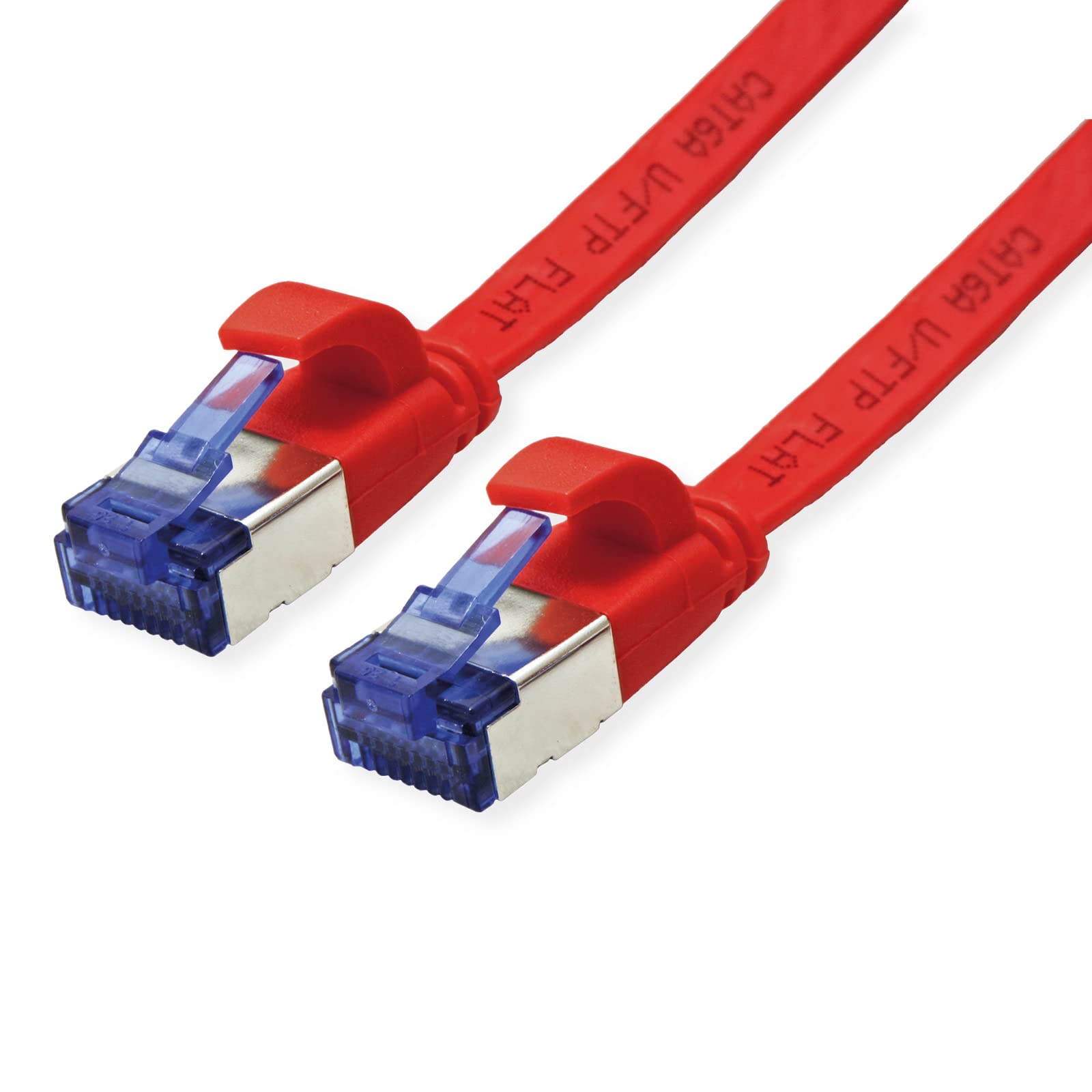 VALUE Patch Cable Cat.6A (Class EA) FTP Extra Flat Red 2m