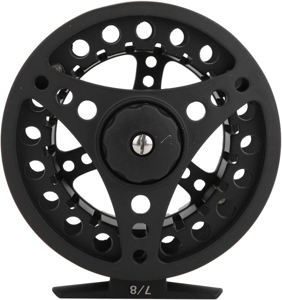 VGEBY Fly Fishing Reel, All-Metal Fly Fishing Wheel Pressure Casting Bearing Gapless Wire Wheel Line Reel Tackle(7/8) Fishing Supplies