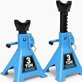 Jack Stands 3 Ton with Double Locking Car Jack Stand 1 Pair | Adjustable Height Floor Jack for Lifting SUV Pickup Truck Car and UTV/ATV