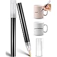 Gilprop 2 Pieces Underglaze Pen for Ceramics Underglaze Permanent Porcelain Colored Writing Pen for Decorating Under Ceramic Pottery Bisque(Black)