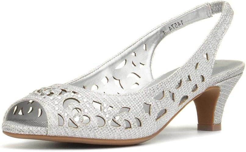 womens silver court shoes