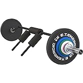 E.T.ENERGIC 7FT Safety Squat Bar, 700LB Olympic SSB | Padded steel squat bar with front handles, 2-inch plate fit, chrome sleeves, and balanced lower-body training design