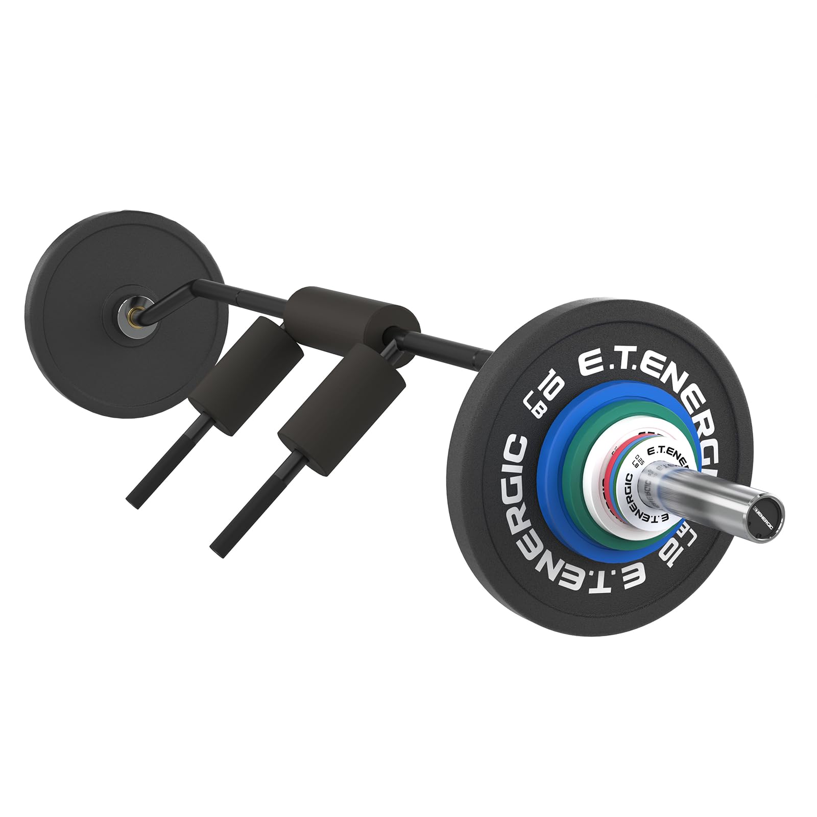 Photo 1 of ***JUST BAR NO WEIGHT PLATES***E.T.ENERGIC 7FT Safety Squat Bar Load 700LBS, 2" Sleeve Olympic Barbell with Comfortable Neck Pad, ideal for Free Weights Strength Training