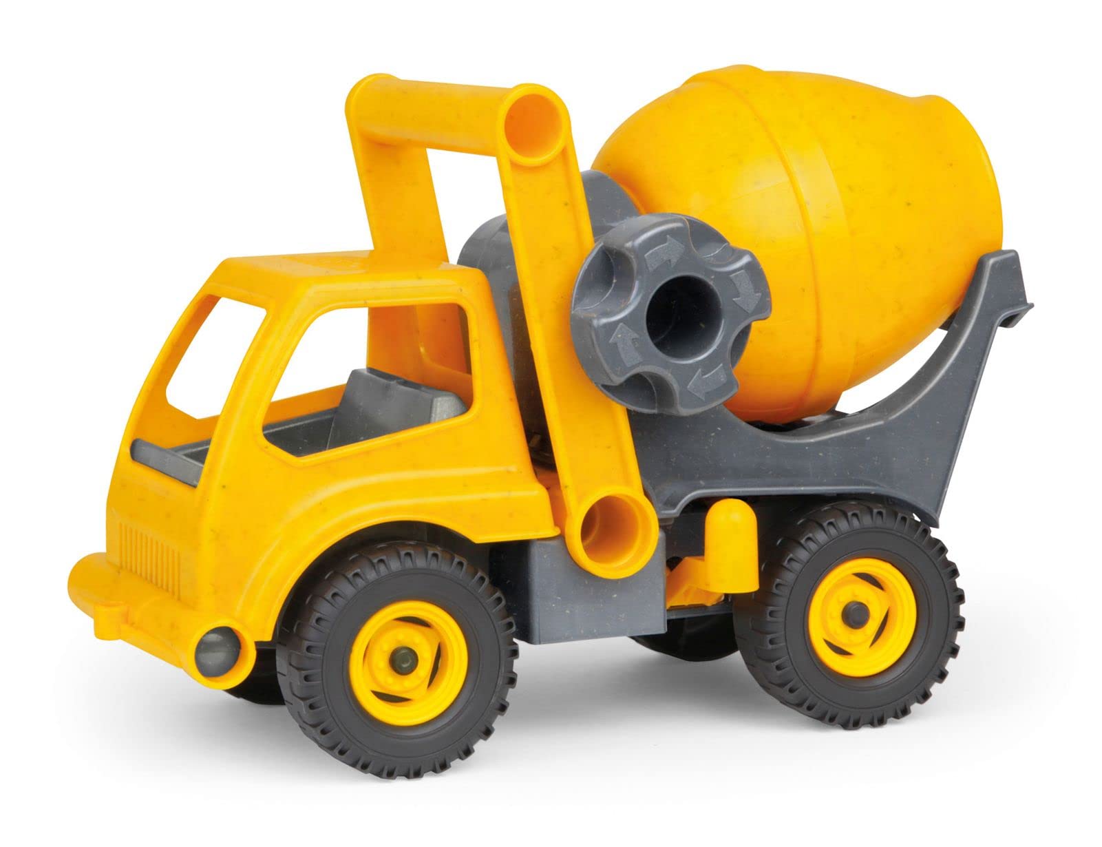 Lena EcoActives Concrete Mixer, Toy Vehicle for Children from 2 Years, Yellow