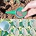 Garden Flower Plant Grass Seed Dispenser,Mini Garden Hand Tool Plant Sets Adjustable Size Disseminator Seeding Sower Dibber and Widger Hole Puncher with Plant Label State Tags(Green)