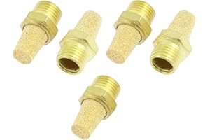 URBEST® 10Pcs Solenoid Valve Pneumatic Muffler Filter Noise Silencer 1/4" PT Thread Pneumatic Air Cylinder Accessories