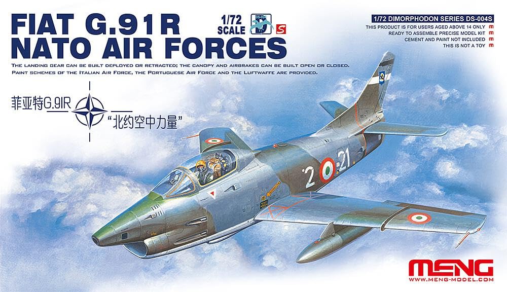 Meng DS-004S Fiat G.91R Nato Air Forces Plastic Model Kit