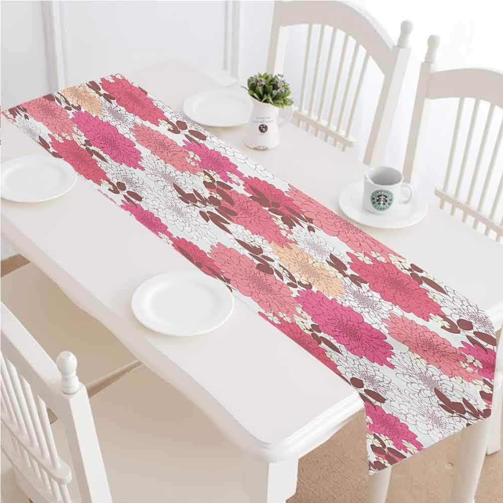 LCGGDB Dahlia Flower Dining Table Runner,Springtime