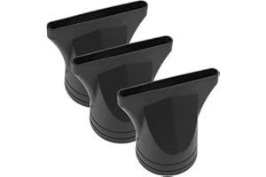 SHINEOFI 3pcs Universal Hair Dryer Nozzle Attachment Black Blow Dryer Diffuser Replacement Styling Tool for Salon and Travel 
