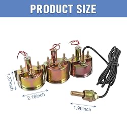 JDMSPEED 2 inch Triple Gauge Set - Oil