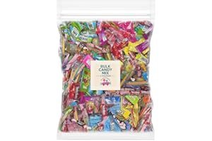 MUNCHIQUE Bulk Candy Variety Pack, 3 lb Individually Wrapped Hard & Chewy Assorted Sweets, Non-Chocolate Mix – Resealable Bag – Piñata, Party Favor, Office Candy Bowl Refill