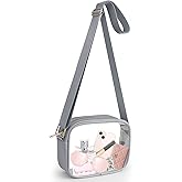 KETIEE Clear Crossbody Bag, Stadium Approved Clear Purse Bag for Concerts Sports Events Festivals
