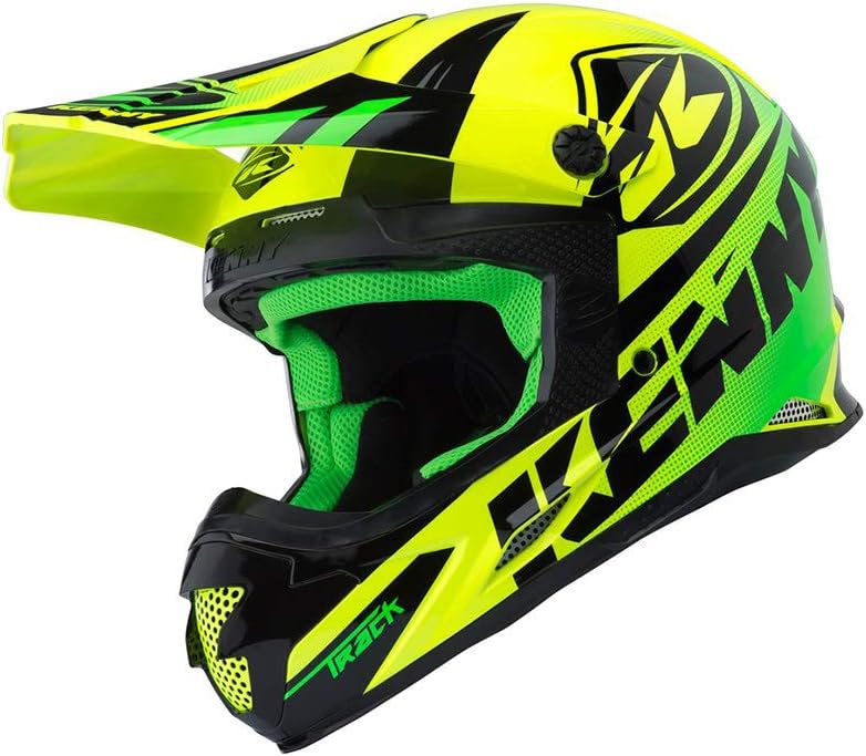 lime green motocross helmet