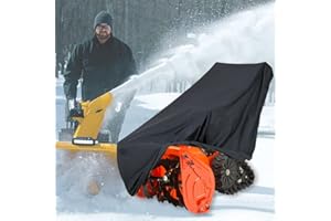 BEMAXY Snow Blower Cover - Snow Thrower Protector Fits for Electric Two Stage Blower with 24"-29" Width, Waterproof 210D, Size 47" Lx32 Wx40 H