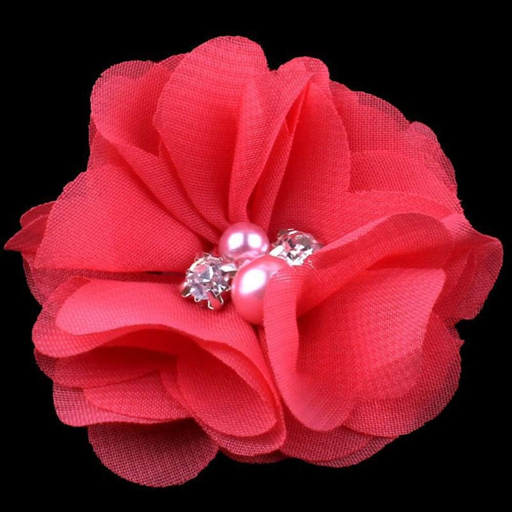 QandSweet 36 Pack Baby Girl's Hair Clips with Hand-Sewn Beads Flower Girl Teens Kids Toddlers: Health & Personal Care