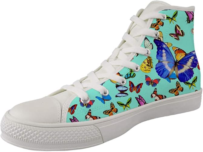 colorful high top shoes