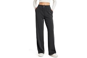 ODODOS Women's Modal Soft Wide Leg Pants with Pockets Adjustable Shockcord High Waist Casual Lounge Pants-27/29/31" Inseam