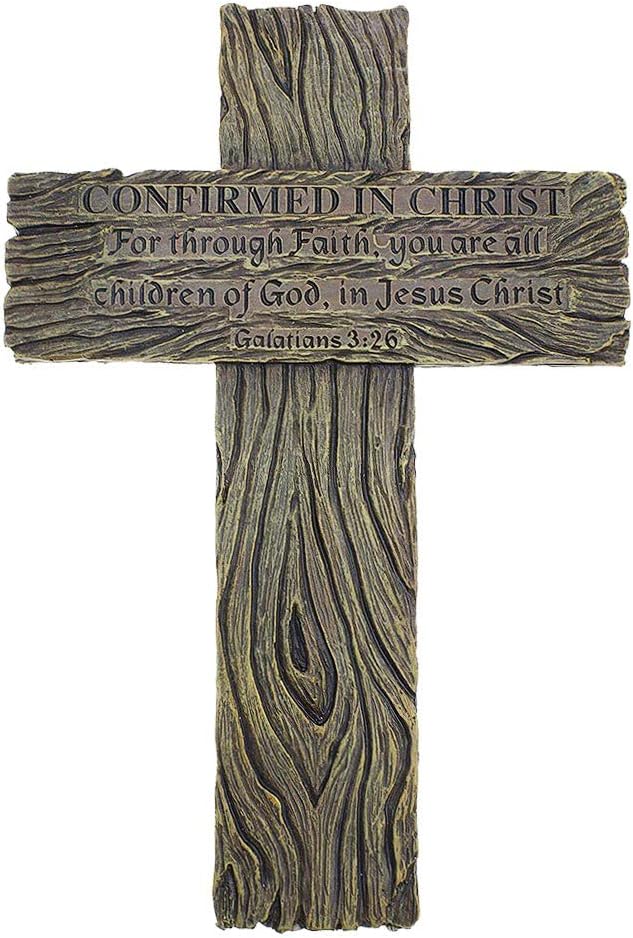 MASCARELO Cross Wall Sculpture Decorative Handmade Crucifix Wall Cross Art Plaque