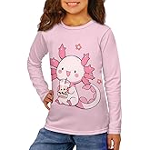 GWDDCMGYH Girls Long Sleeve T Shirt Cute Cartoon Crewneck Shirt for Kids 3-16Y Fall Winter Clothes