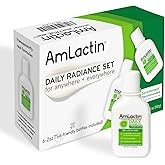 AmLactin Daily Nourish Therapeutic Body Lotion for Dry Skin - No-Scrub Exfoliator and Moisturizer 12% Lactic Acid Lotion, 2 Fl Oz (Pack of 6) (Packaging May Vary)