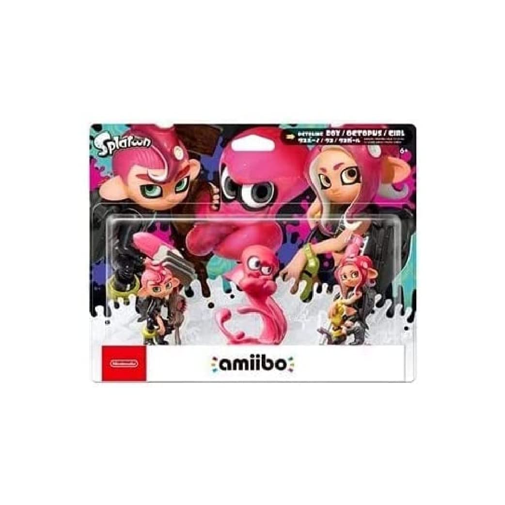 Octoling Triple Pack (Octoling Boy + Octopus + Girl) amiibo (Splatoon Collection) (Nintendo Switch)