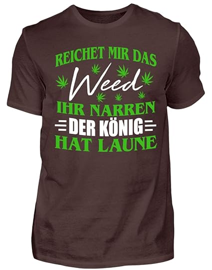 Hanf Shirt/Kiffer/Gras/Cannabis/Marihuana/Weed/Pulli/Pullover/Hoody/T-Shirt/Bong/Rauchen/Dope/Ganja/Amsterdam - Herren Shirt