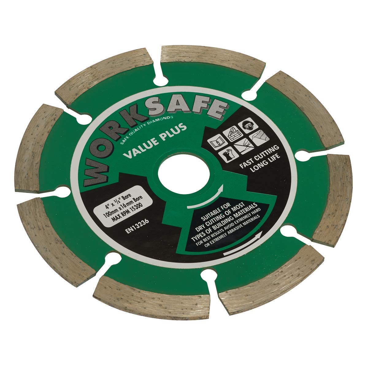Worksafe WDVP100 Ø100 x 16mm Value Plus Diamond Blade