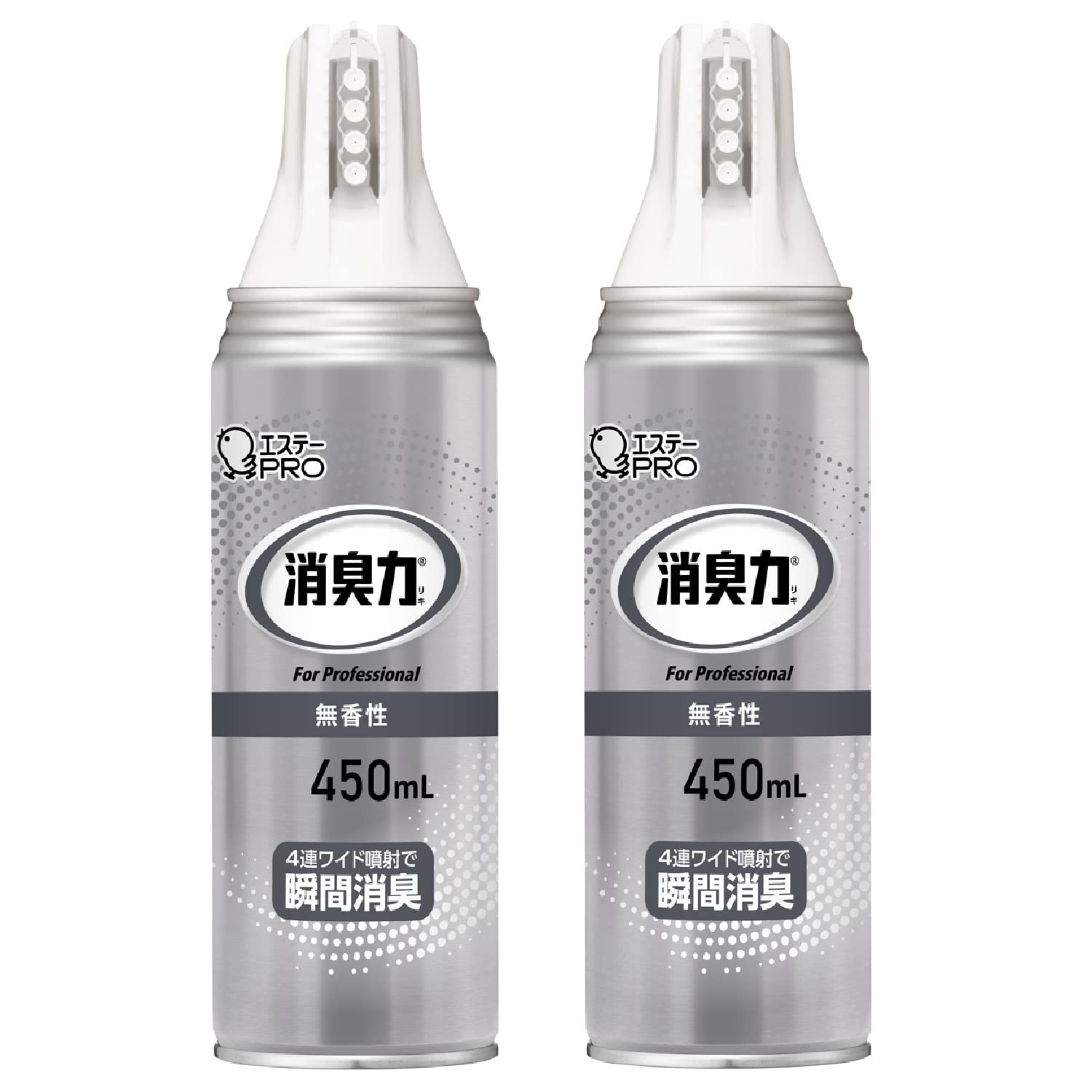 消臭力 業務用 [まとめ買い] 消臭剤 ワイドスプレー 450mL 無香性×2個 オフィス 消臭 芳香剤 消臭スプレー商品画像