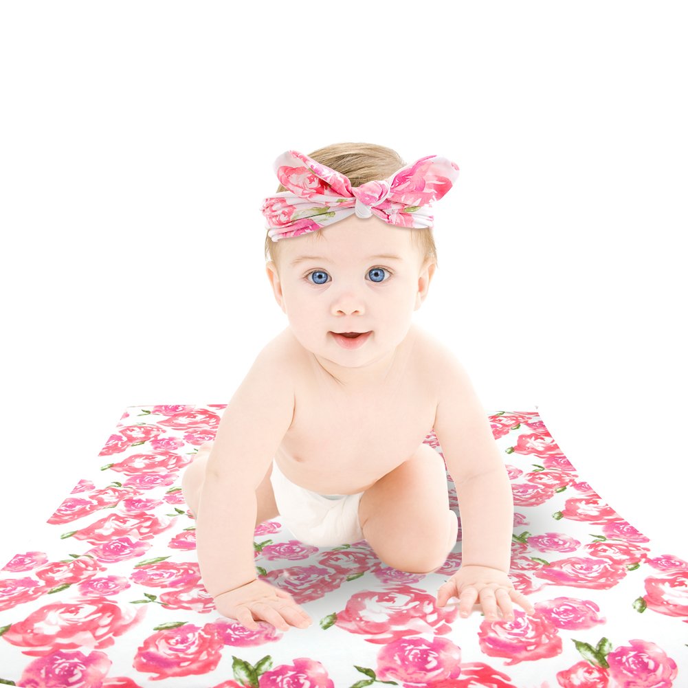 receiving blanket and headband