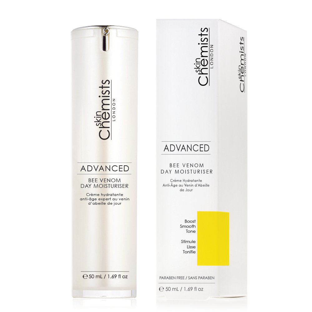 Bee Venom Day Cream - Moisturizing and cleansing Solution - Best skin Anti Ageing Treatment - With Manuka Honey , Cocoa and Shea Butter - Made in UK - 50ml