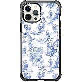 CASETiFY Ultra Impact iPhone 12 Pro Max Case [9.8ft Drop Protection] - Moon Caravan Toile by Phannapast - Clear Black