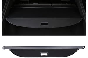 YINZINR Cargo Cover Security Shield Kit Fits for 2020-2023 Kia Seltos Black Privacy Screen Retractable Rear Storage Waterproof Cargo Cover