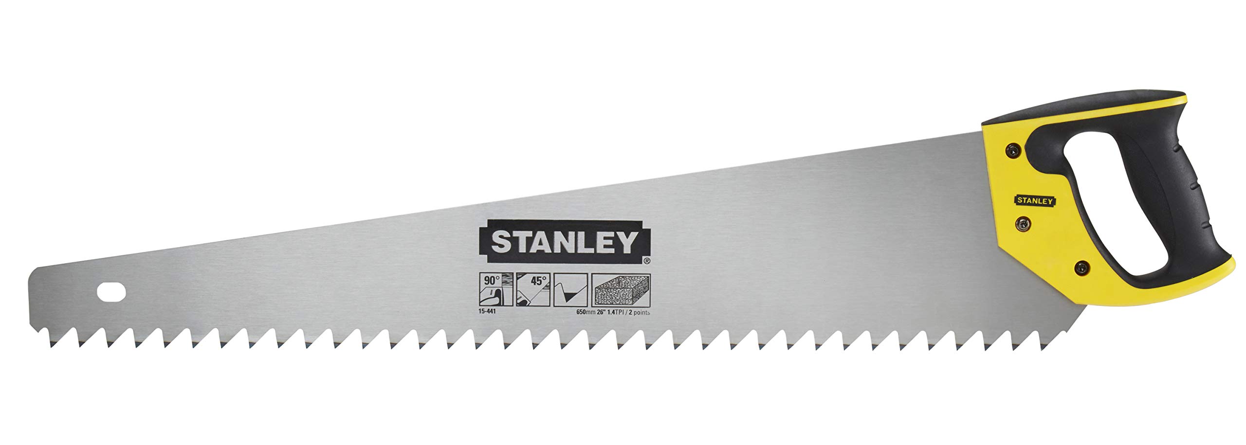 Stanley 1-15-441 Cellular Concrete Saw Hardpoint 26in, Silver