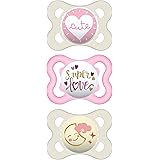 MAM Pacifier Variety Pack (1 Original, 1 Air + 1 Night Pacifier), MAM Pacifiers 0-6 Months, Best Pacifier for Breastfed Babie