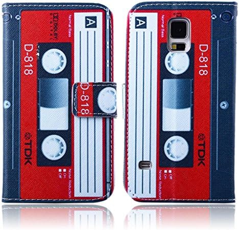 Retro Magnetic tape fashion PU Leather Wallet Case Cover Flip Protector for Samsung Galaxy S5 i9600 G900