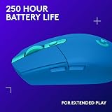 Logitech G305 Lightspeed Wireless Mouse HERO 12K 12000 DPI 99g Blue view 4