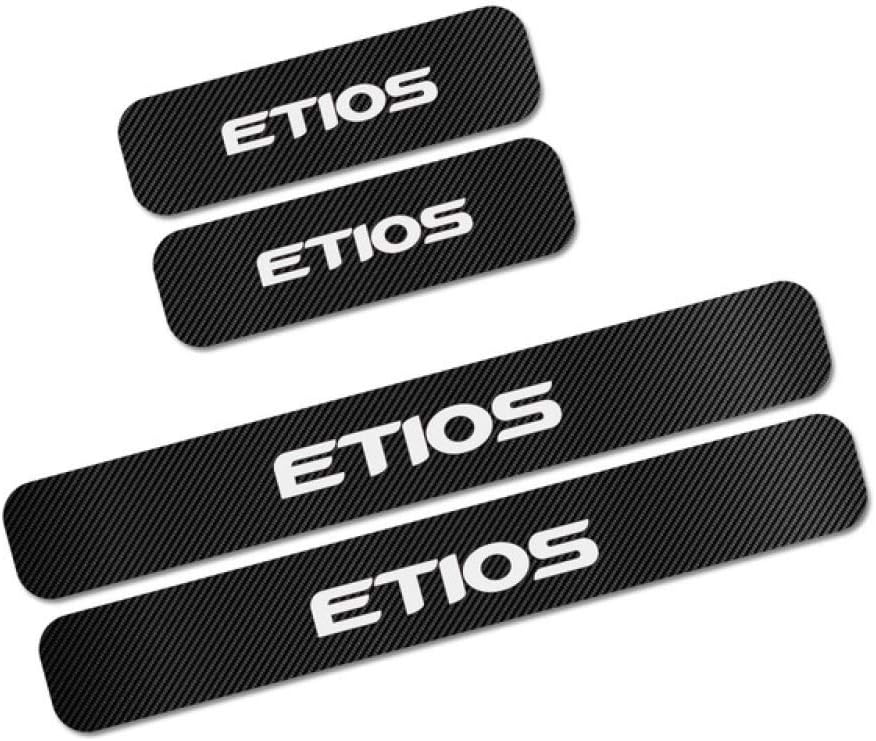 SBCX Threshold bar,For Toyota RAV4 Yaris CHR Prado Avensis 4WD VVTI Crown Auris Etios Vios,4PCS Car Door Sill Stickers DIY Tuning Car Accessories