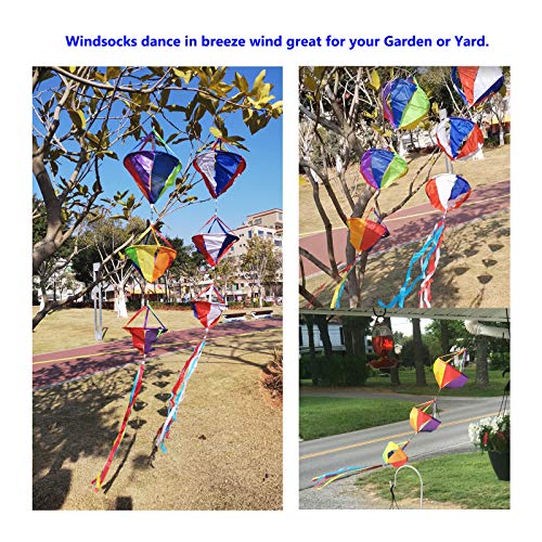 HANNIER Windsocks Spinners Outdoor Hanging Wind Sock Twister Spiral