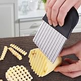 Zaguvox Crinkle Chip Cutter Pototo Cutter Stainless Steel Wave Slicer view 6