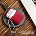 GMYLE Protective Case for Airpods, Silicone Wireless Charging Earbuds Cover with Keychain Accessories kit Set Compatible with Apple AirPods 2 & 1 – True Red