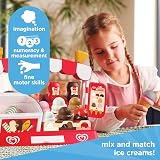 Casdon Walls Ice Cream Parlour Playset - 35+ Pieces, Freezer & Money view 2