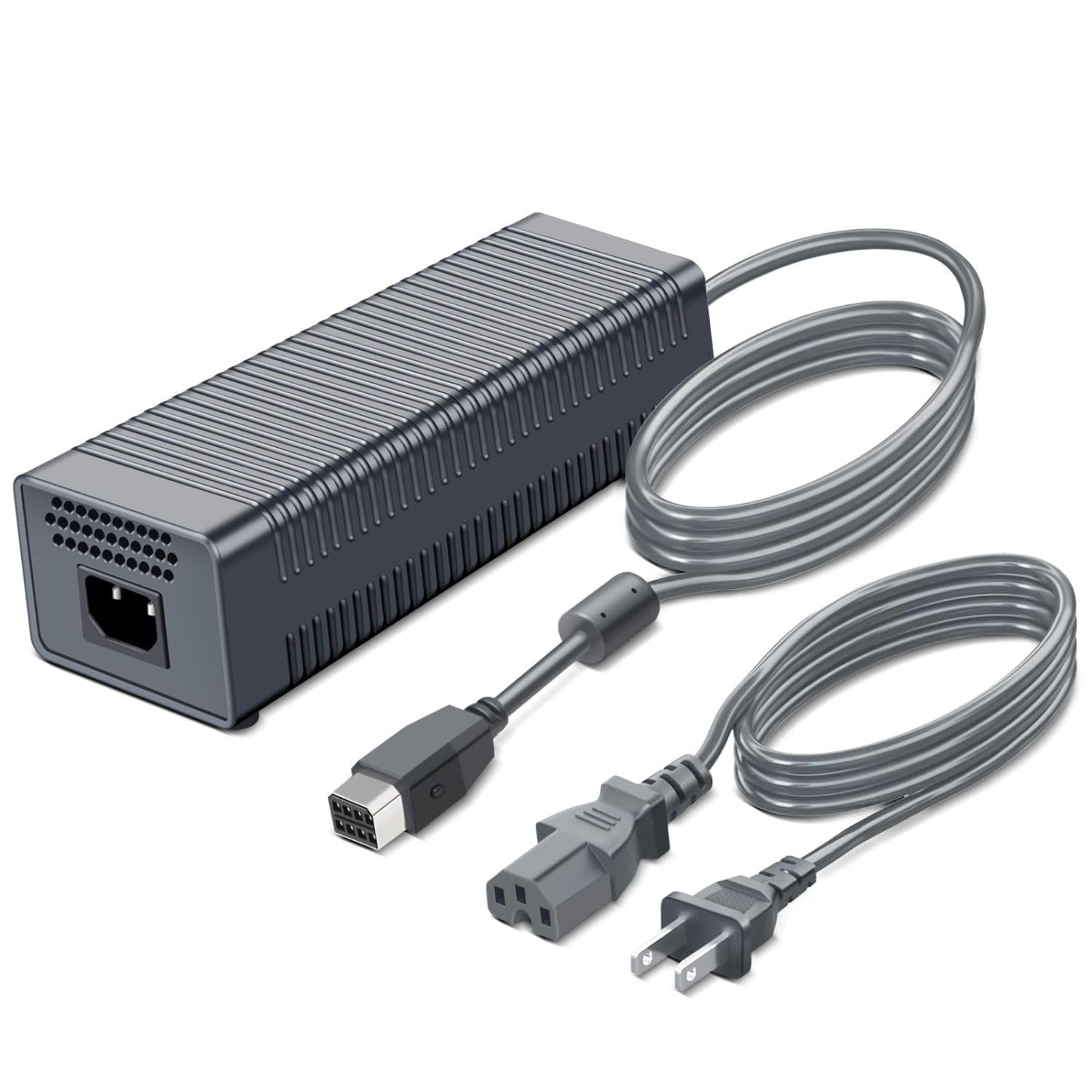 TNP Power Supply Brick AC Adapter for Xbox 360 Console - 175W Charger Cord Cable Replacement Power Brick for Xbox 360 Fat Jasper Valhalla (Not Fit for Xbox360 Slim/Xbox360 E Console)