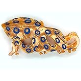 Novelty Blue-Ringed Octopus Hair claw clip，Funny Sea Creature Shape Acetate Hair Clip，Cute Acetate Hair accessories,New Big Claw Barrettes For Women. (Blue-Ringed)
