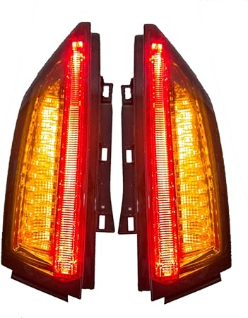 Amazon 新しいled灯台アセンブリfor Ats 14 17 Ledバックライトブレーキバックライトバックリアライトランプdrl車 のテールライト Forキャデラック Ats 1年間の保証 1ペア ブレーキ テールランプ 車 バイク