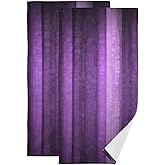 AIYOOLER Purple Striped Hand Towels for Bathroom Set of 2 Abstract Glass Texture Modern Elegant Neon Purple Art Soft Absorbent Small Bath Towels Decorative Bathroom Towel for Hotel,Gym,Spa 28x14in