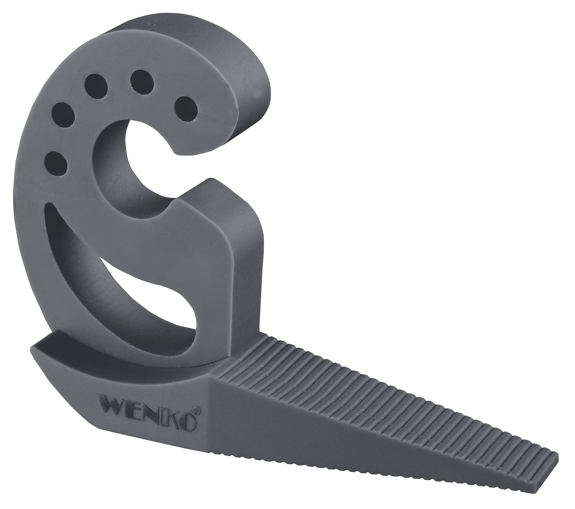 WENKO Door Window Stopper, Charcoal, 11,8 x 7,7 x 2,5 cm