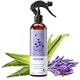 kin+kind Dog Deodorizing Spray - Safe, Natural, & Easy to Use Pet Odor Eliminator, Premium Cat/Dog Detangler Spray Formula Made w/Aloe, Dog Deodorizer for Smelly Dogs/Cats Made in The USA (12 fl oz)