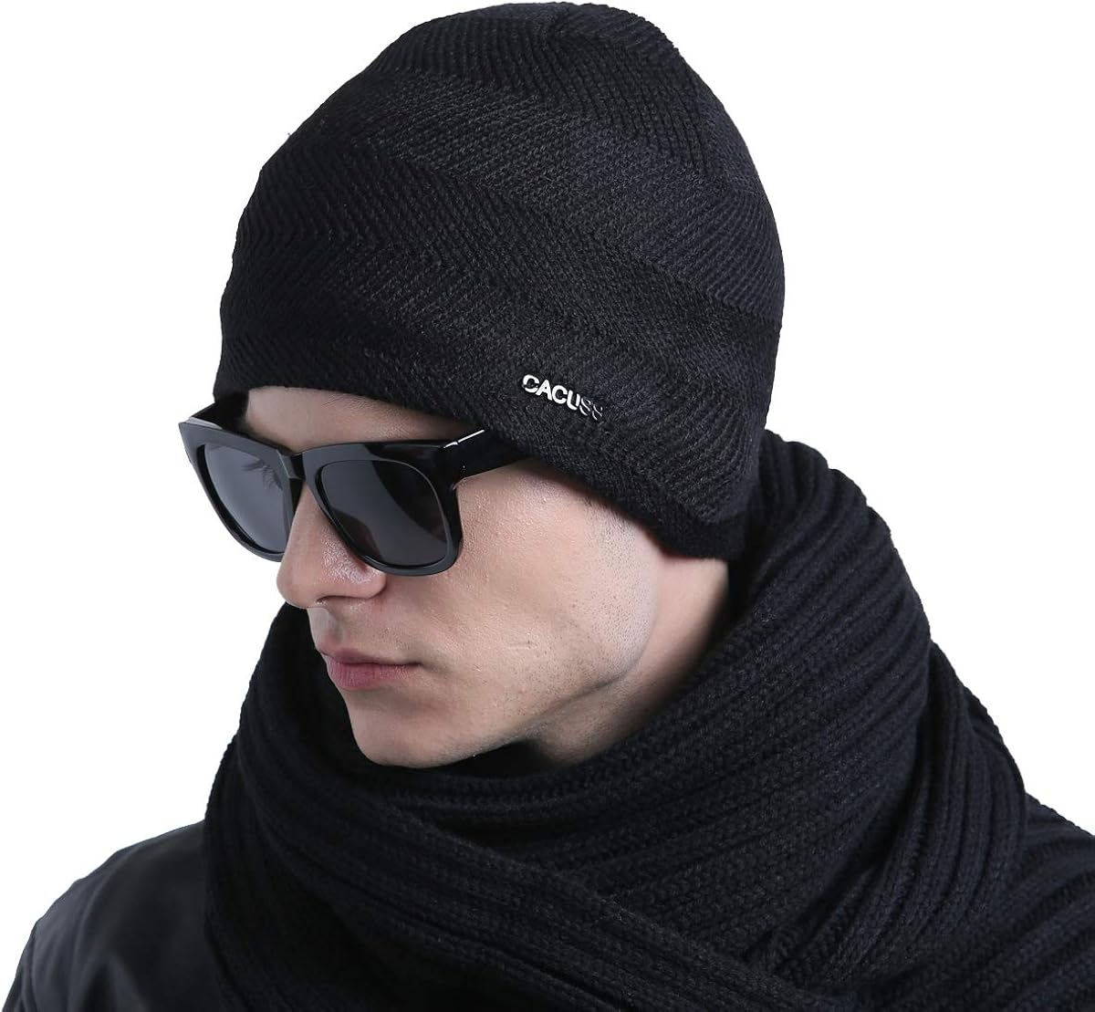 mens wool hat with fleece lining