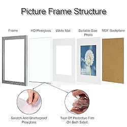 HEART ART 8x8 Picture Frame Set of 9, Display