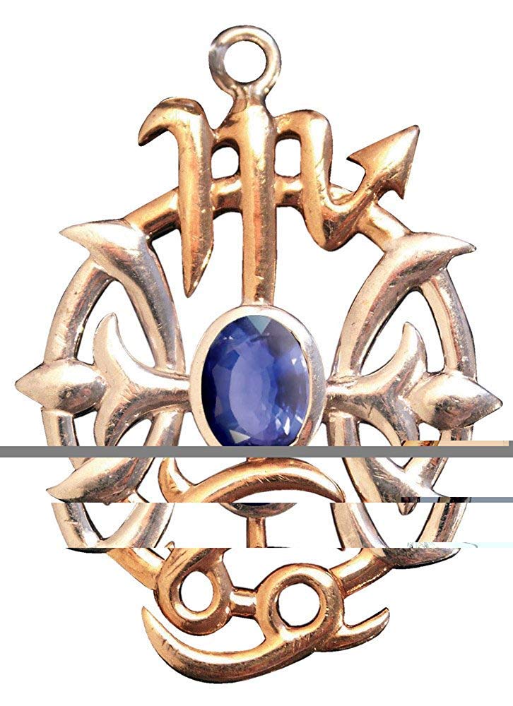 Briar Gemstone Pendants Viking Compass - Iolite Pendant for Travel Collection - in 925 Sterling Silver